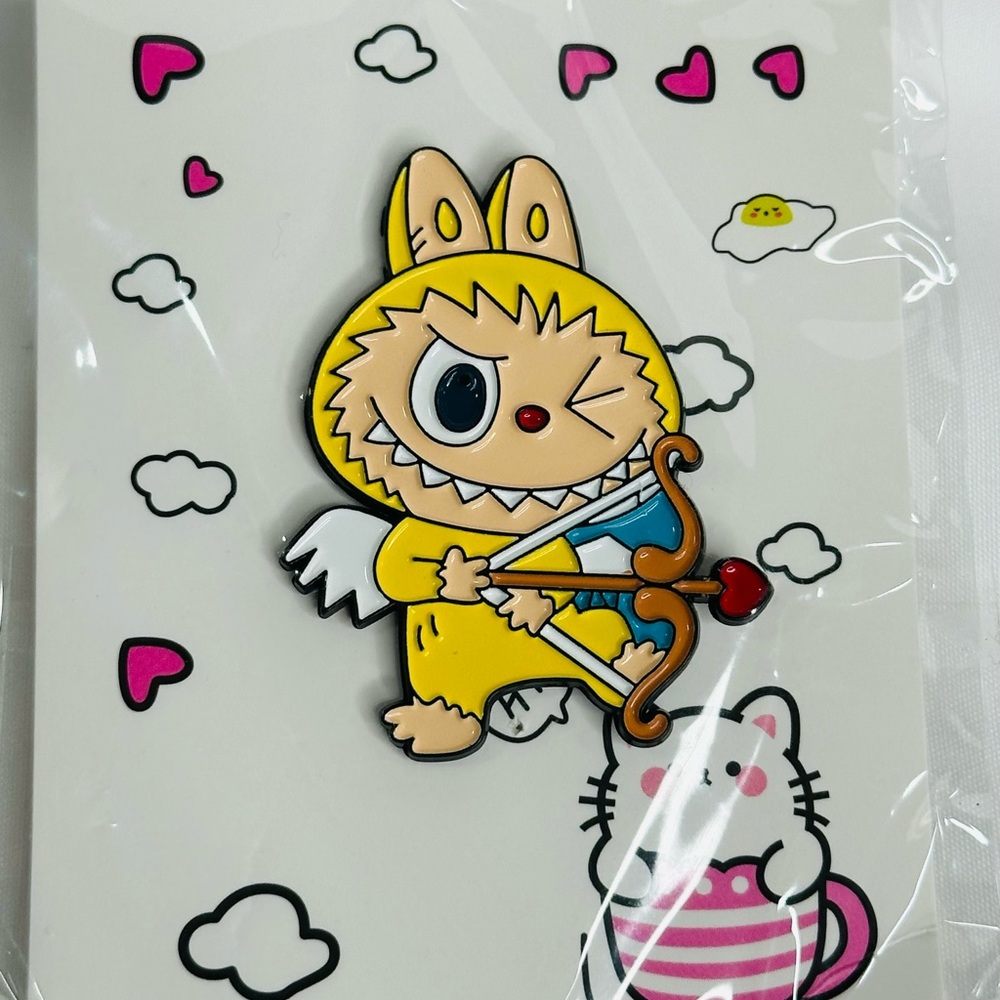 Labubu The Monsters Pin in Yellow - Picture 3 of 6